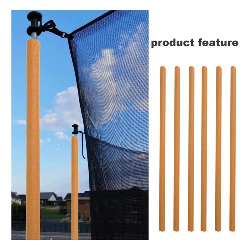 6Pcs 35.4In Trampoline Pole Fo - Trampoline Spring Cover ulasan dan harga