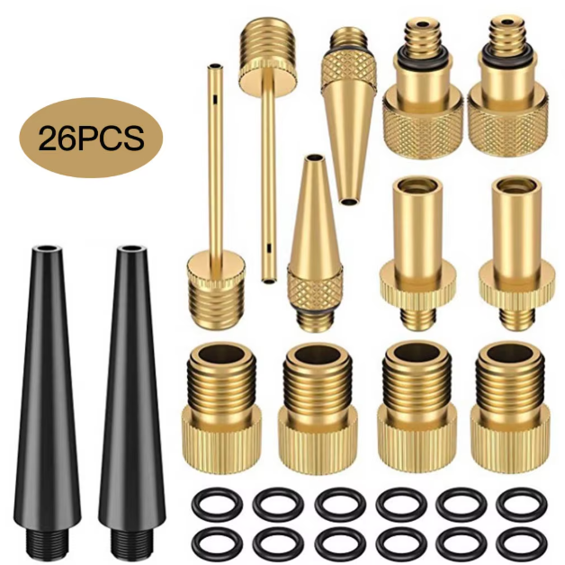 21/26PCS Bike Tire Inflator Ki - Basketball Pump Needle ulasan dan harga