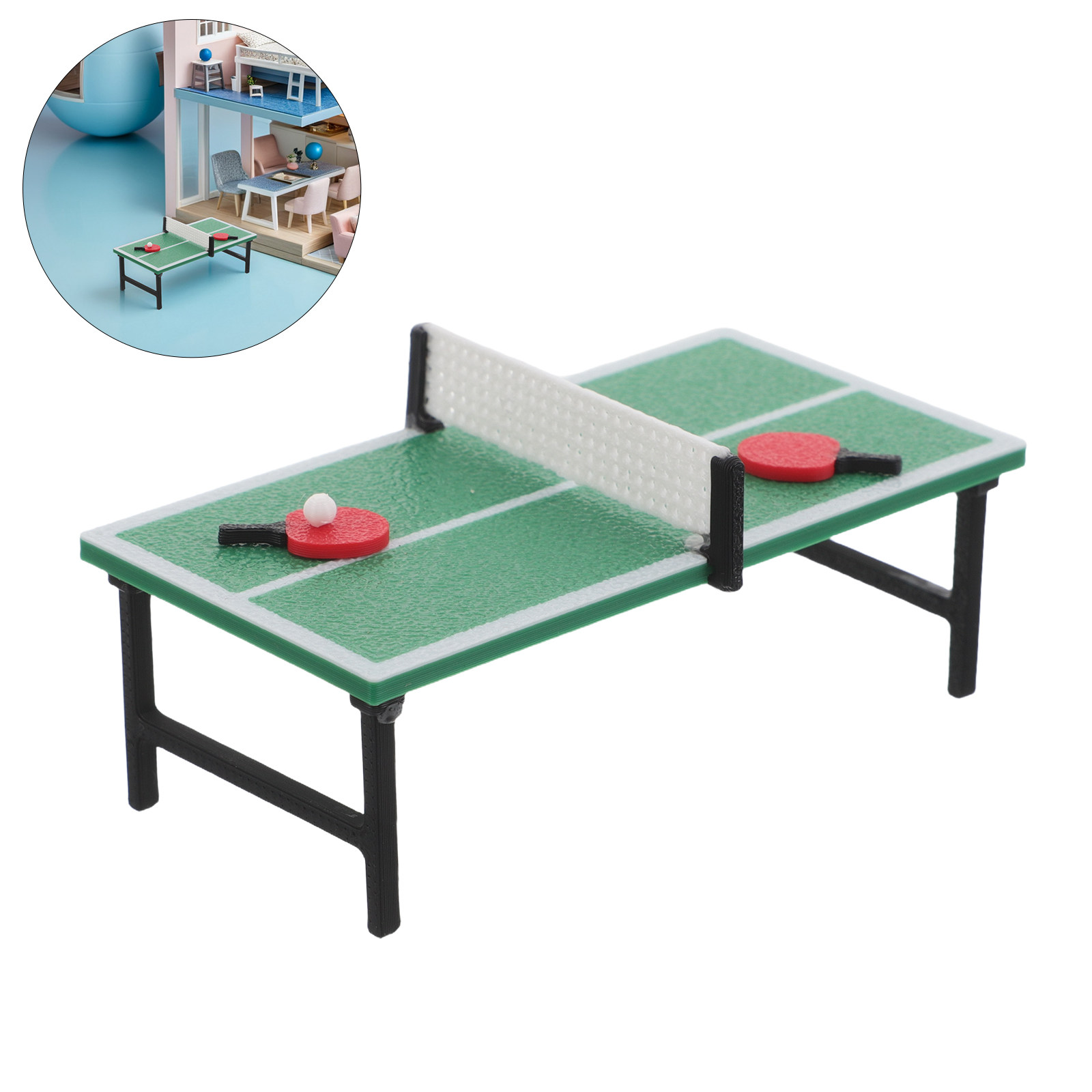 1Set Miniature Table Tennis 3D - Sports Equipment Photos ulasan dan harga
